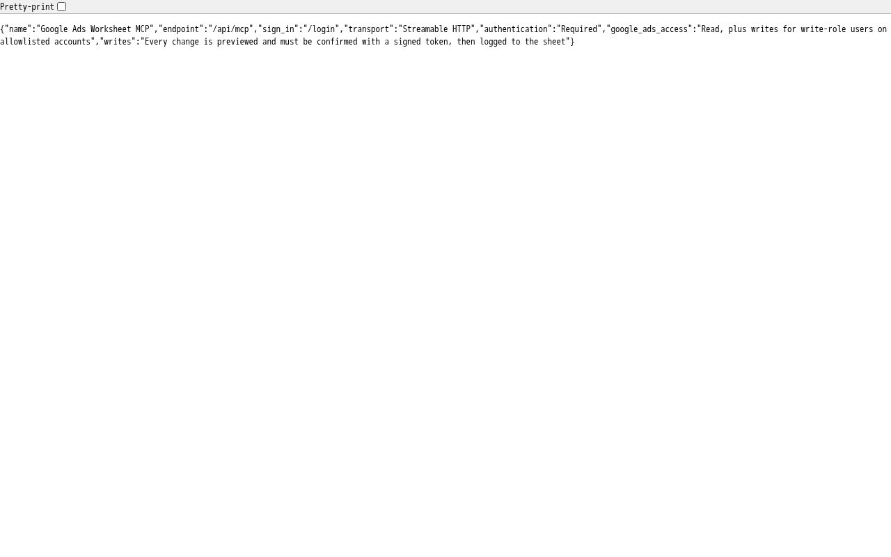 Preview of Google Ads MCP