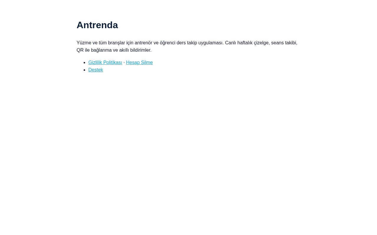 Preview of Antrenorplus Site