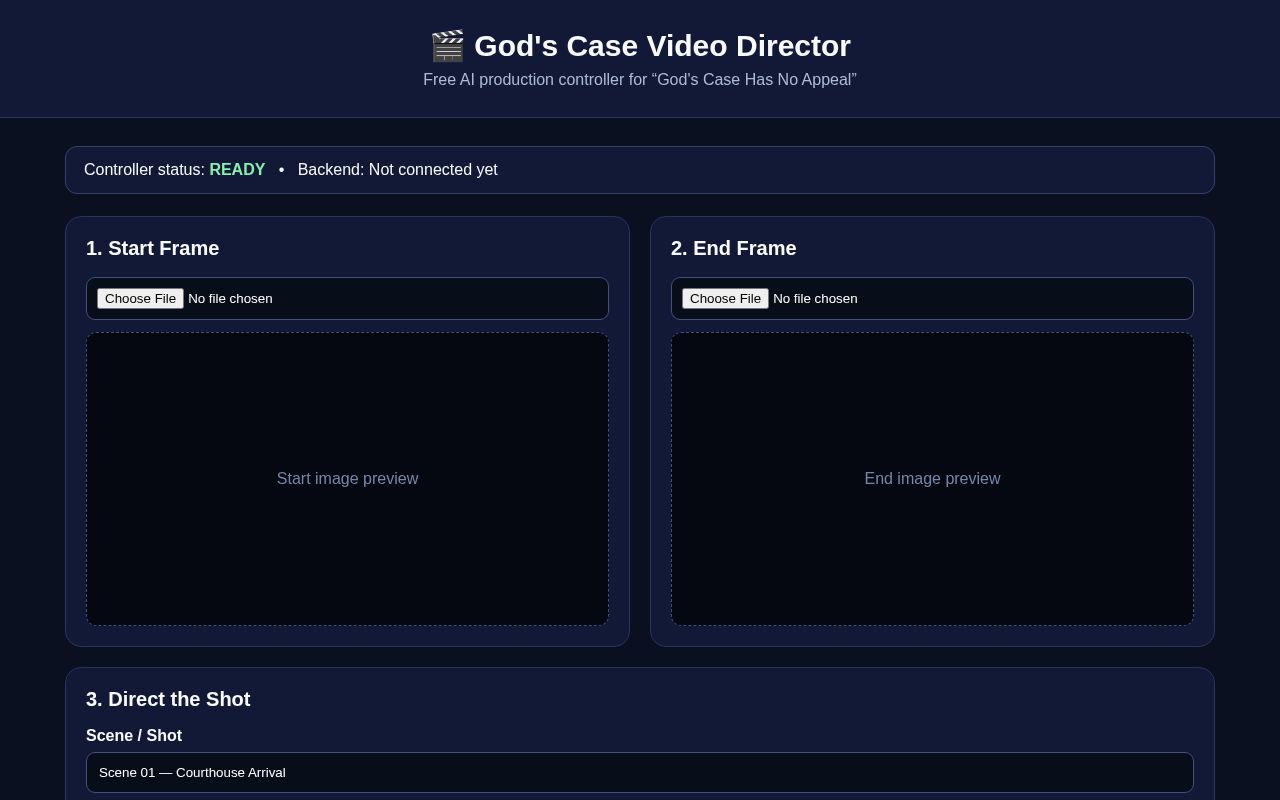 Preview of Gods Case Video Director