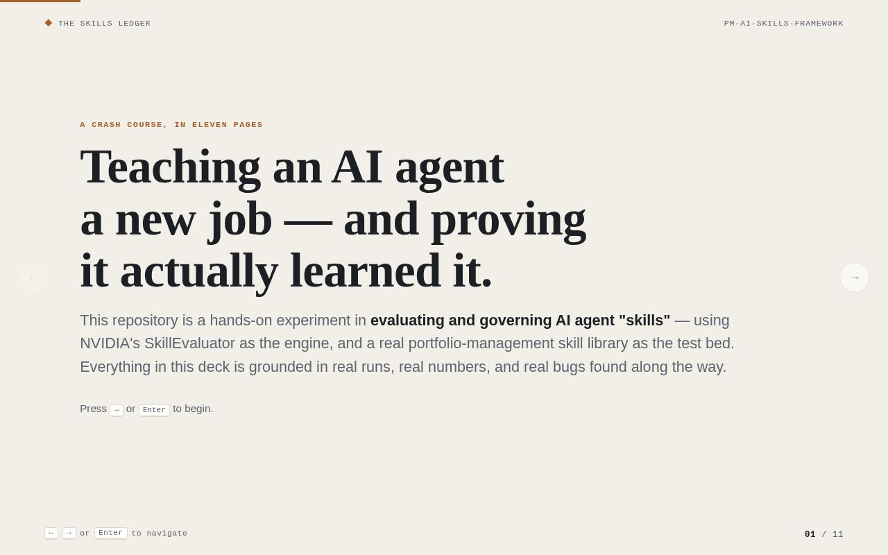 Preview of PM AI skills quality, evaluation, certification and CI/CD framework