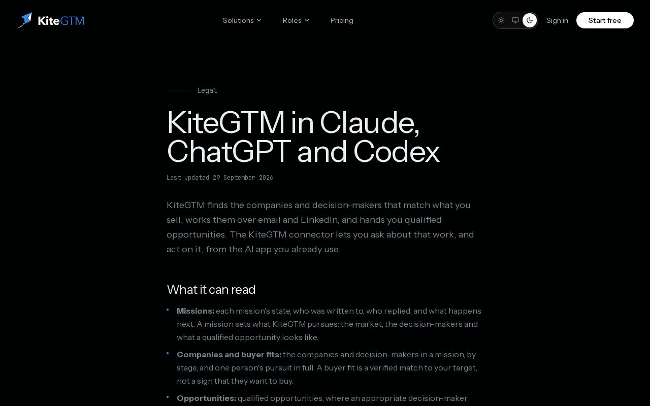 Preview of Kitegtm Plugin