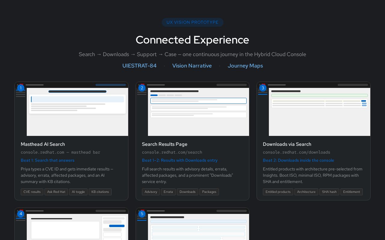 Preview of Connected Experience Vision