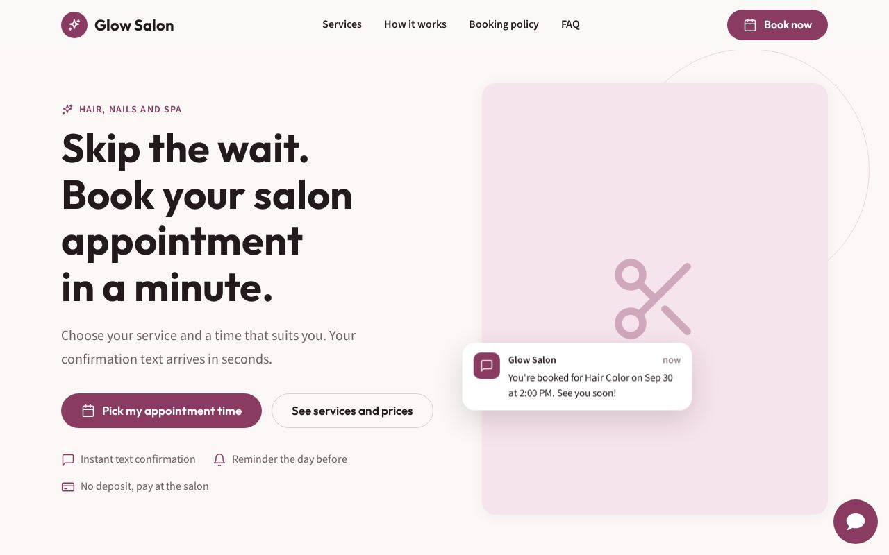 Preview of Glow Salon