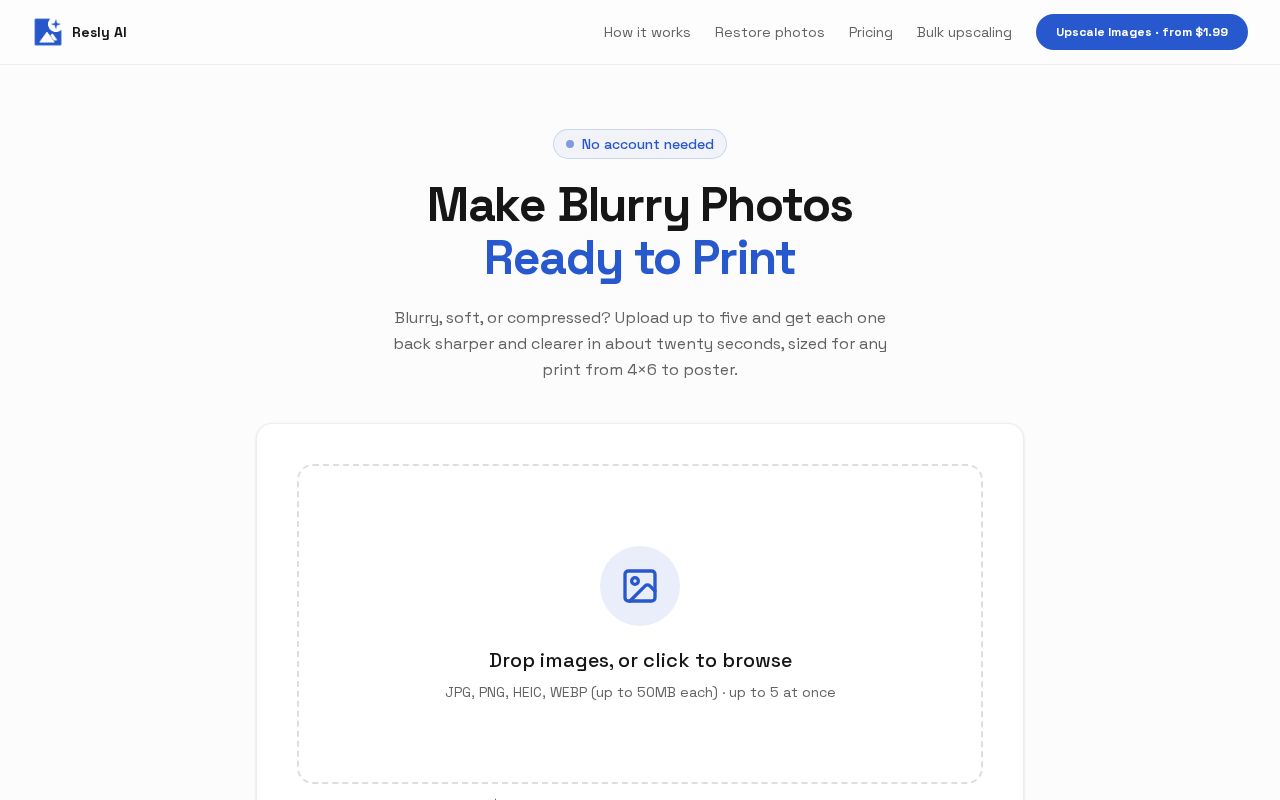 Preview of AI Image Upscaler