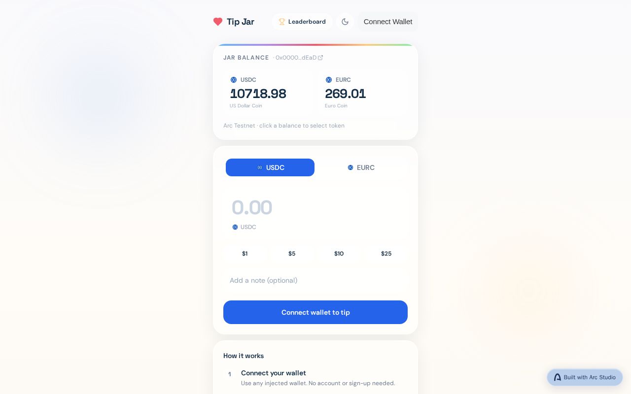 Preview of Arc Studio App