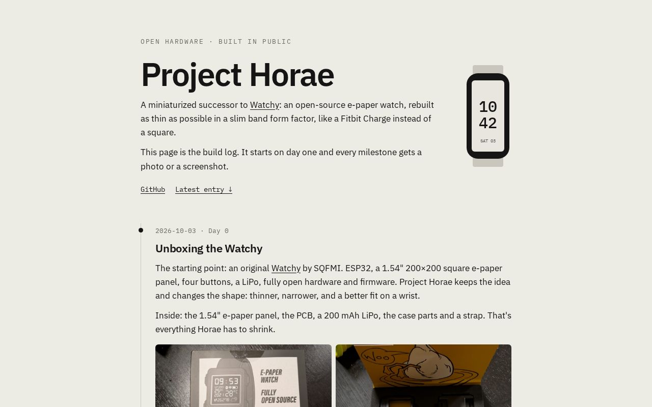Preview of Project Horae