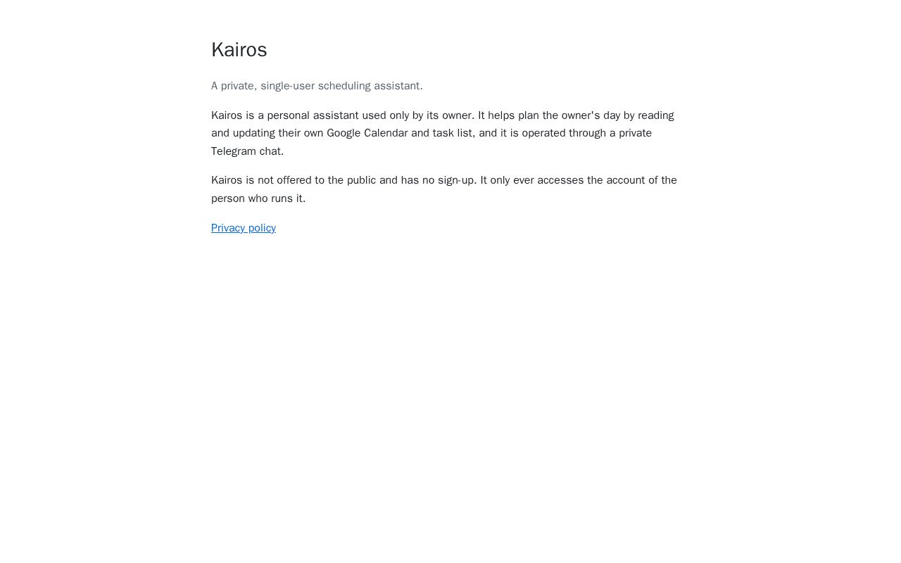 Preview of Kairos