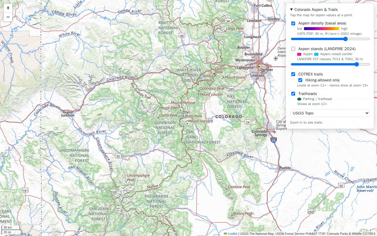 Preview of Aspen Trail Map