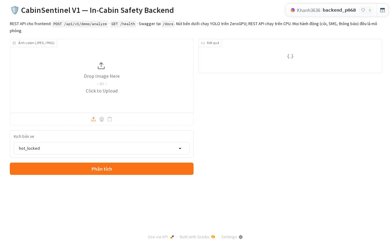 Preview of CabinSentinel Backend