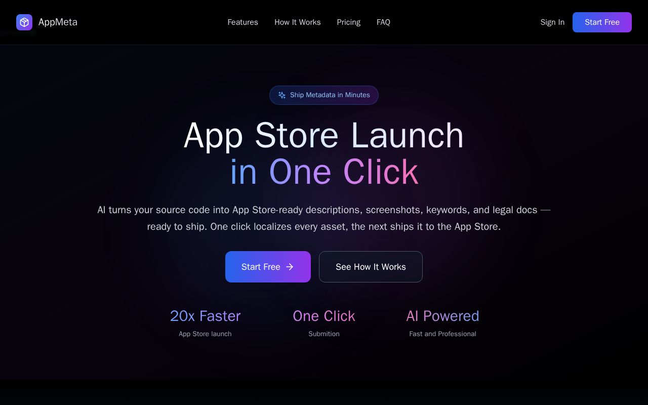 Preview of AppMeta