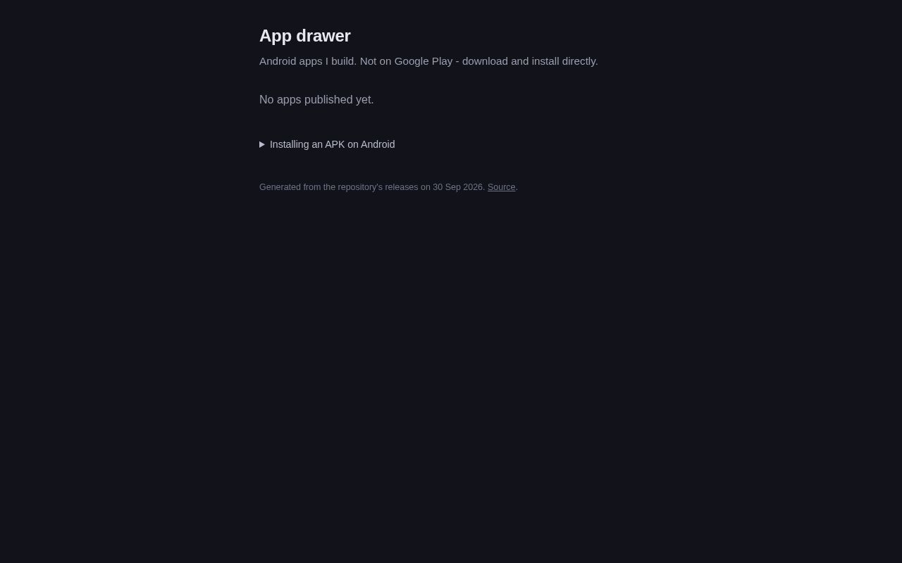 Preview of App Drawer