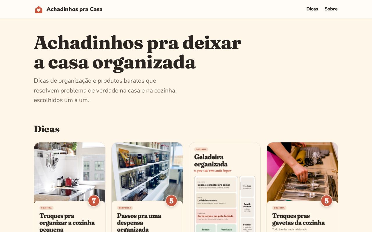 Preview of Achadinhos Pra Casa