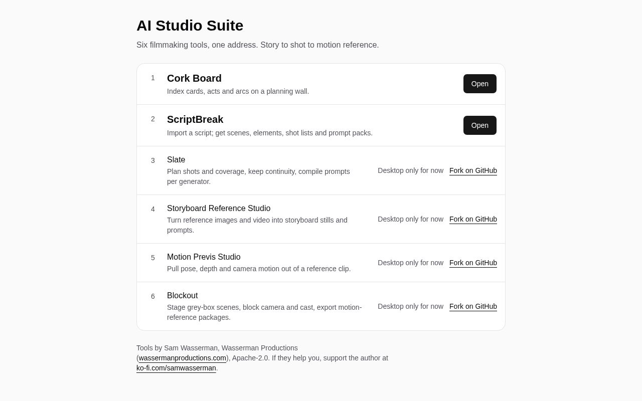 Preview of AI Studio Suite