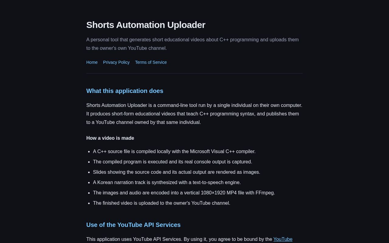 Preview of Shorts Automation