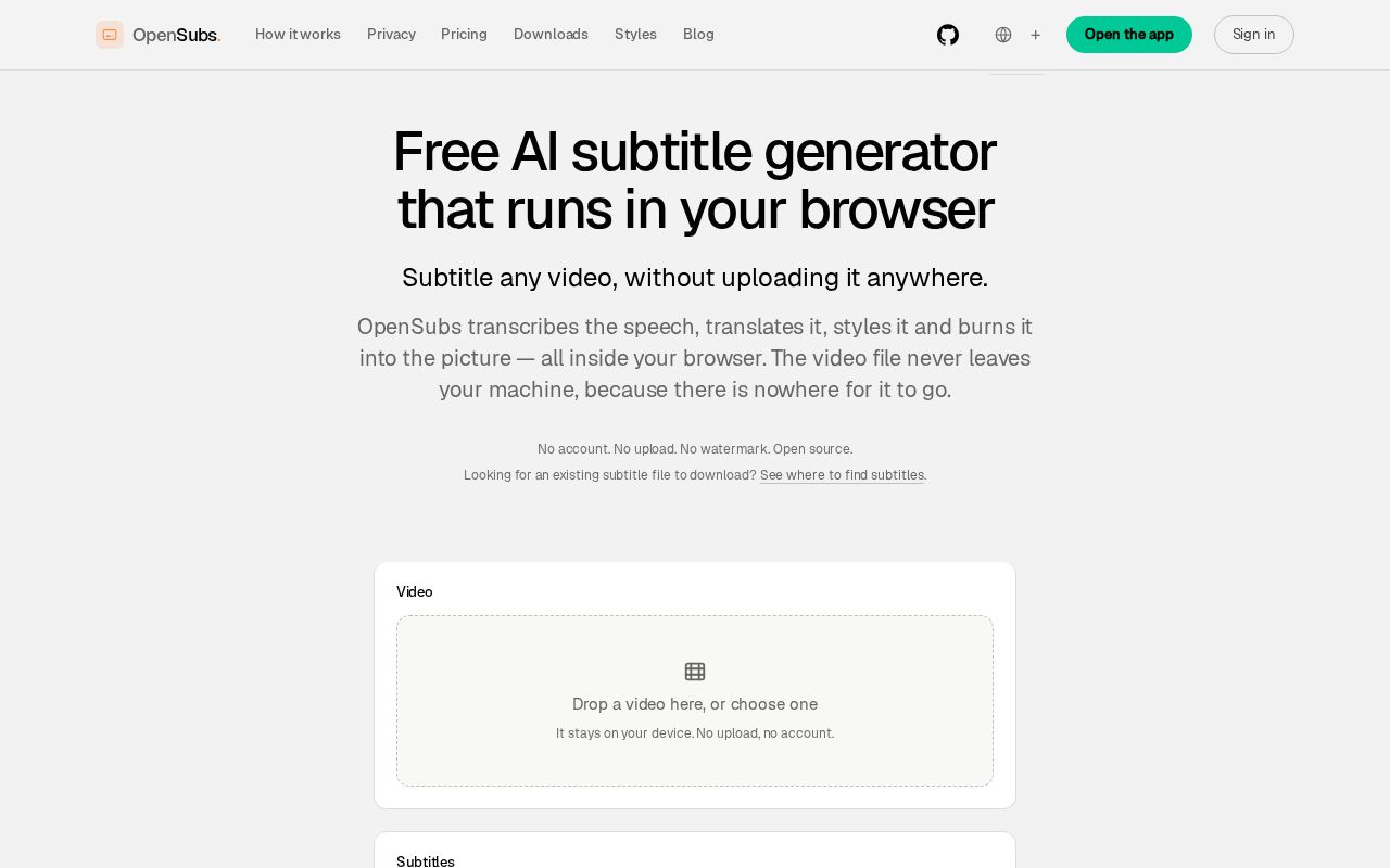 Preview of Opensubs