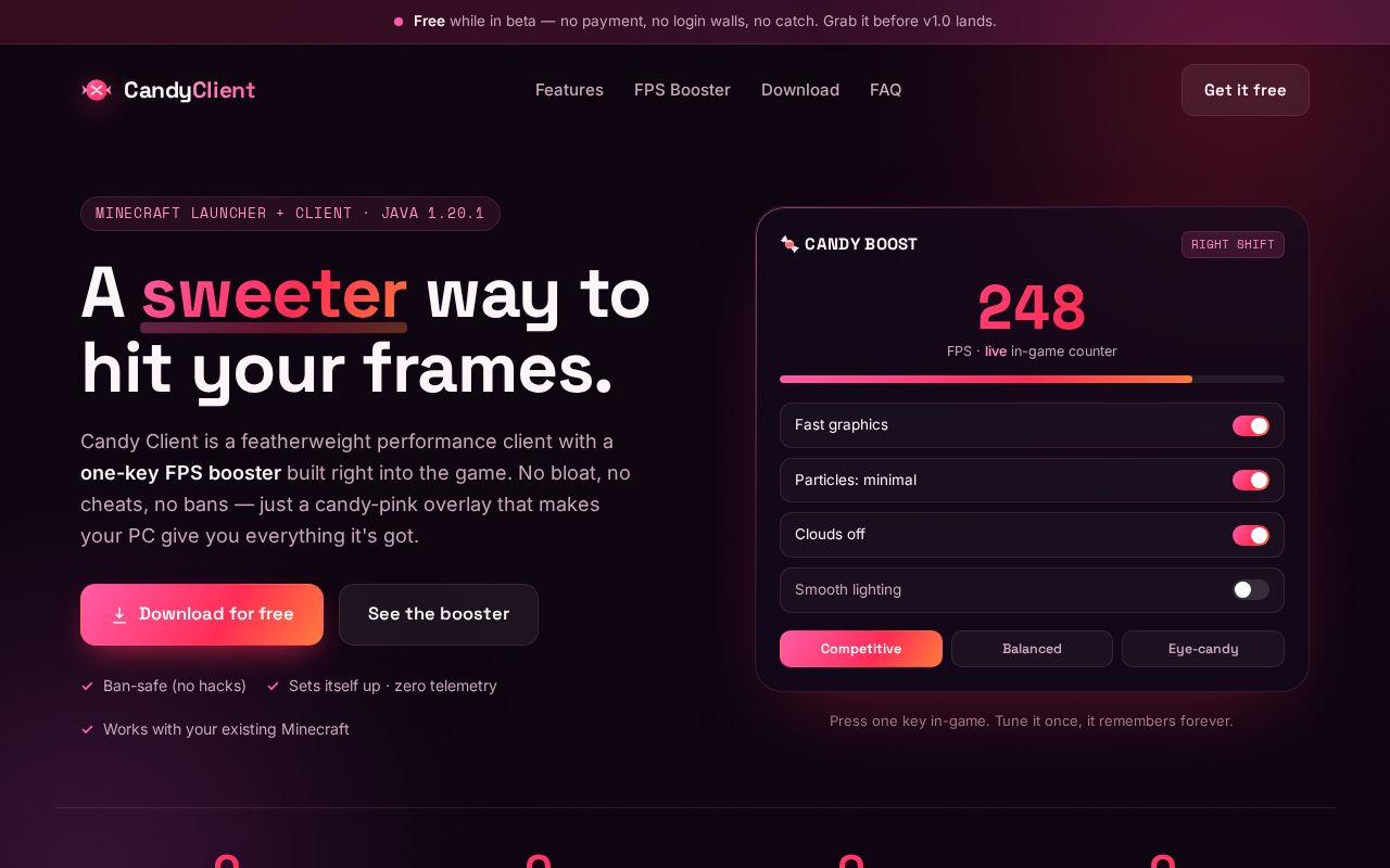 Preview of Candy Client