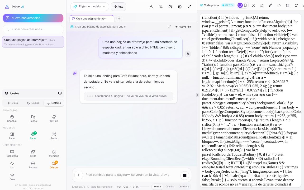 Preview of MYIACHAT — AI chat client without restrictions