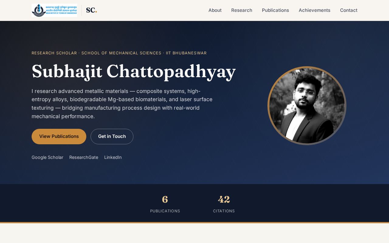 Preview of Subhajit Portfolio