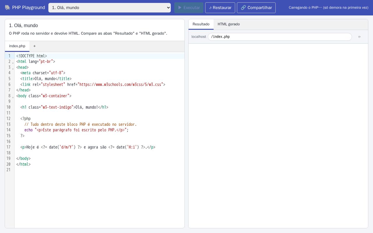 Preview of PHP Playground