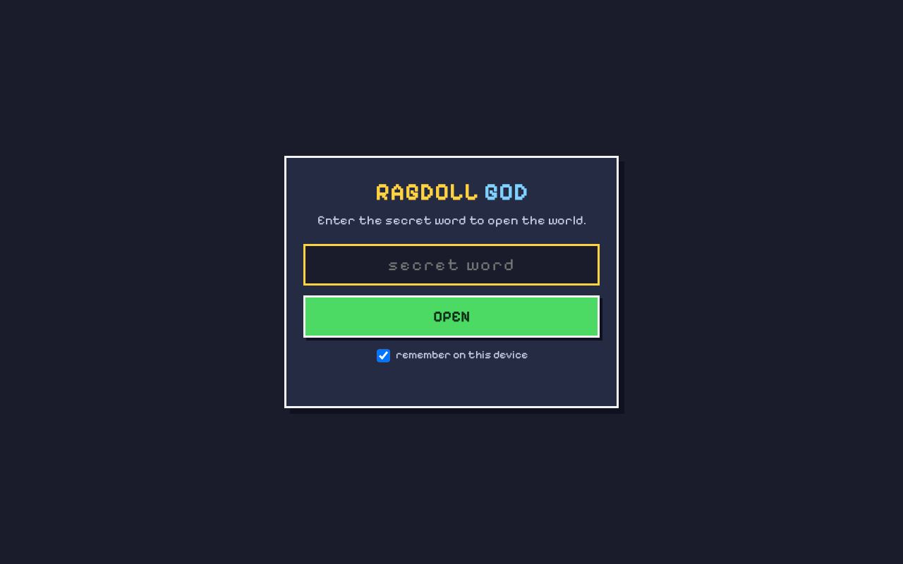 Preview of Sandbox ragdoll physics God game for kids