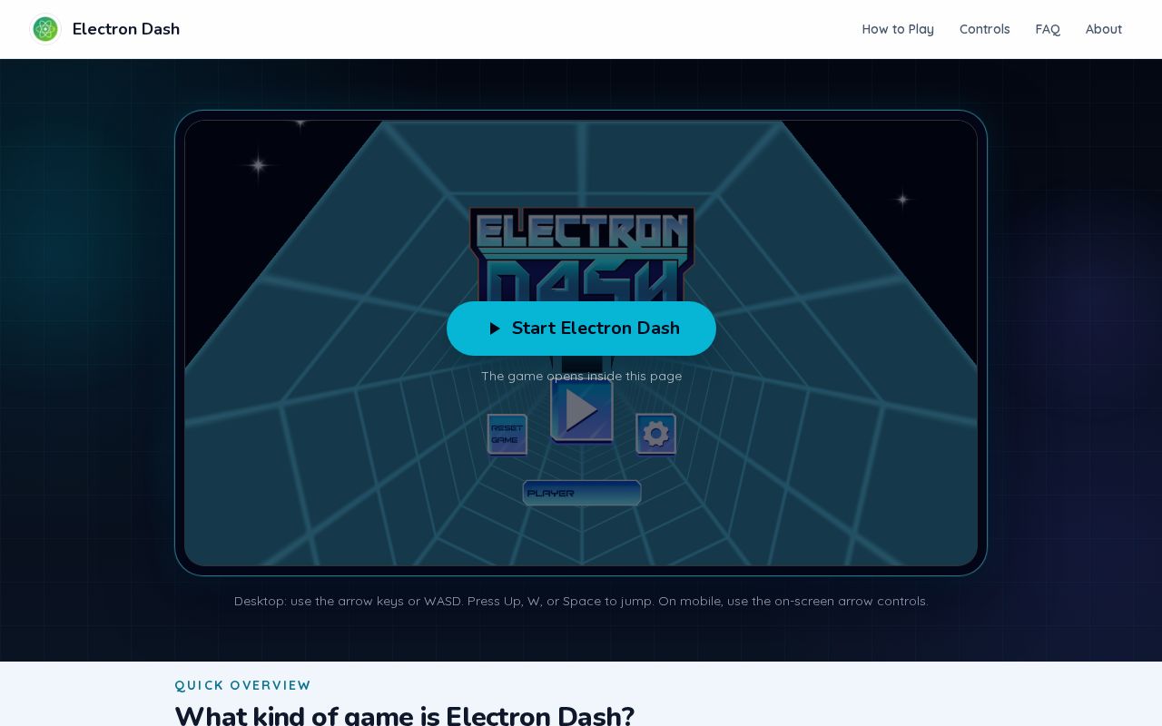 Preview of Play Electron Dash Online Free