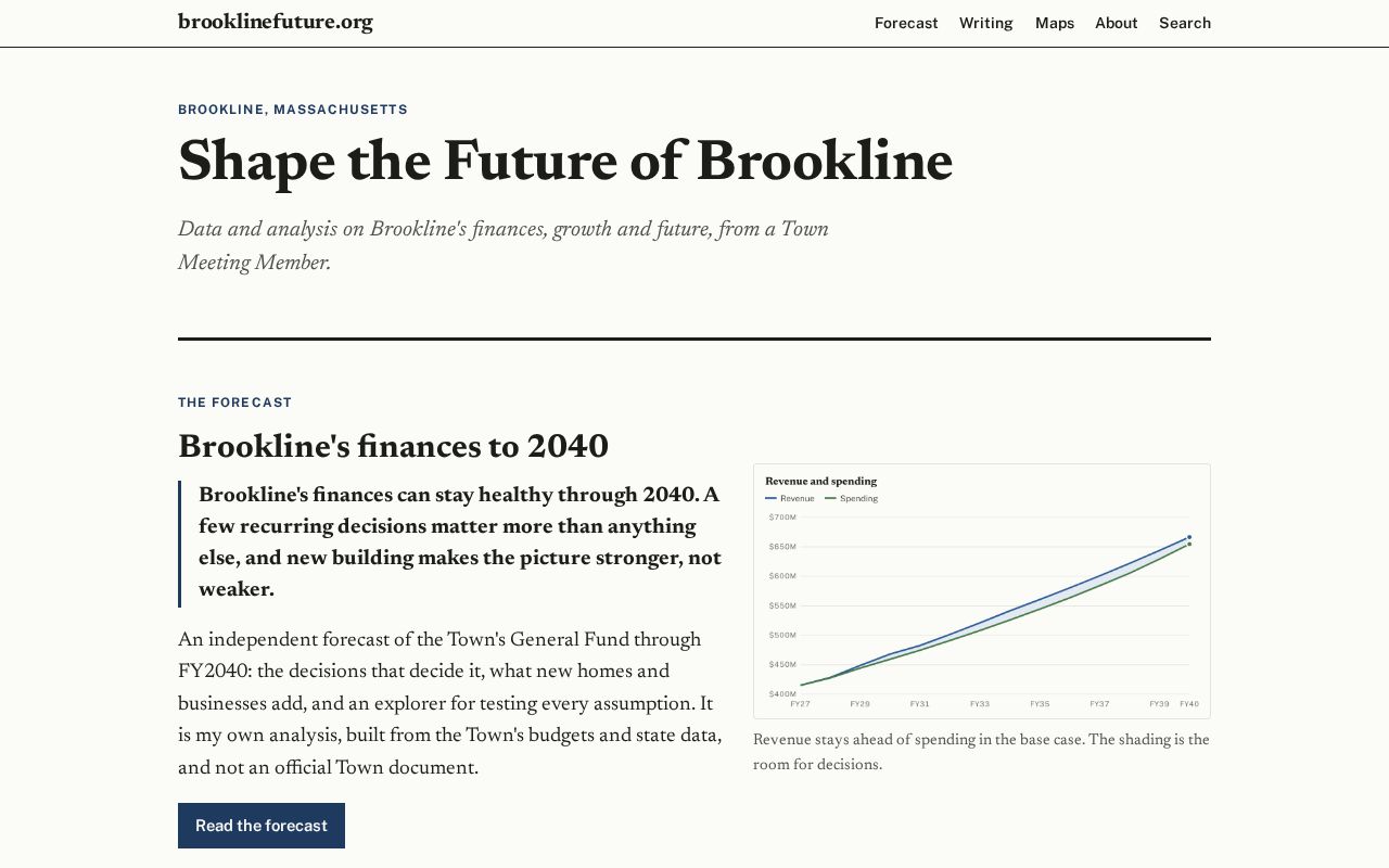 Preview of Brookline Budget 2040