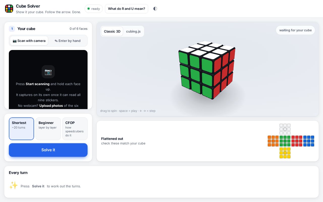 Preview of Cube Solver