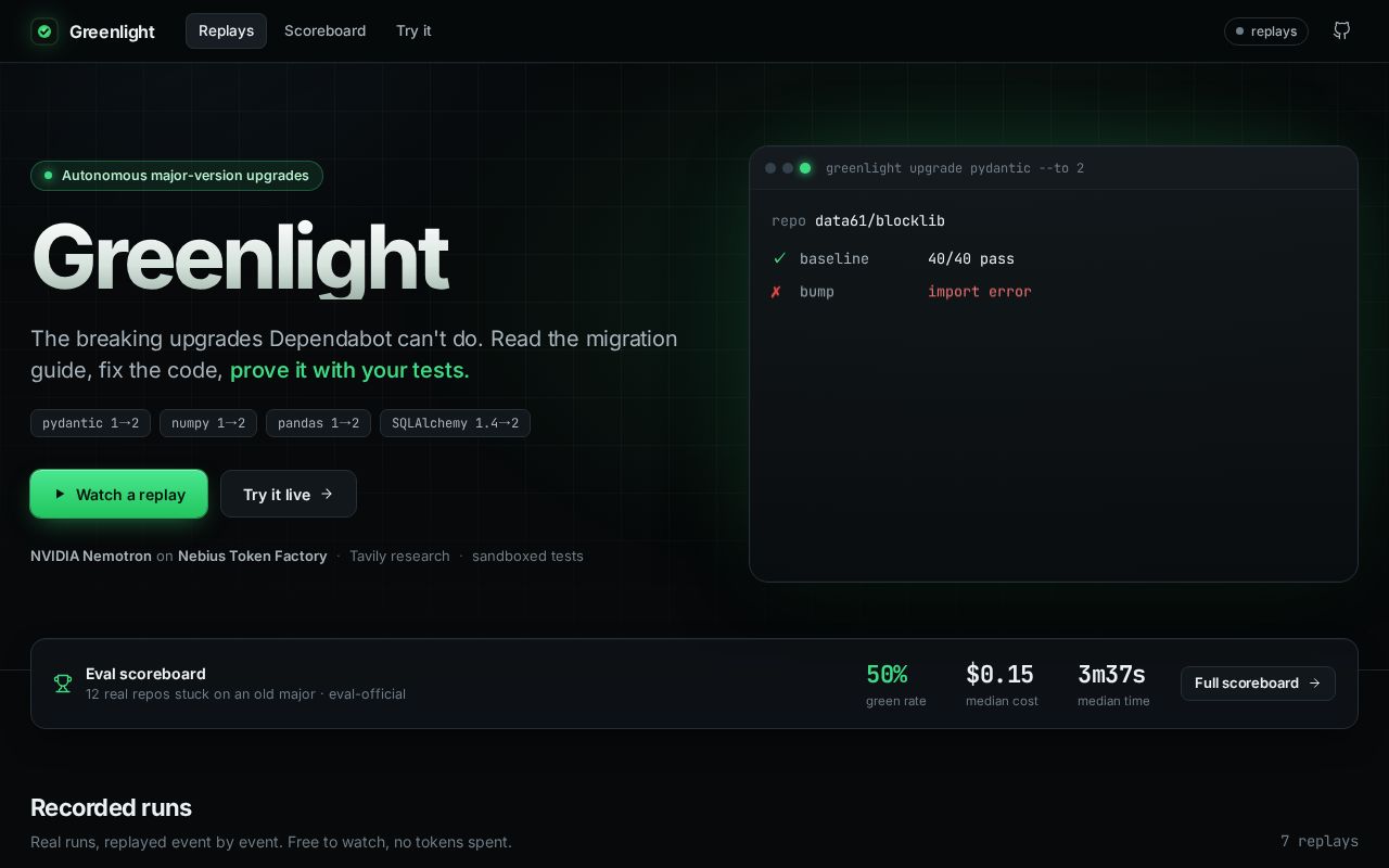 Preview of Greenlight