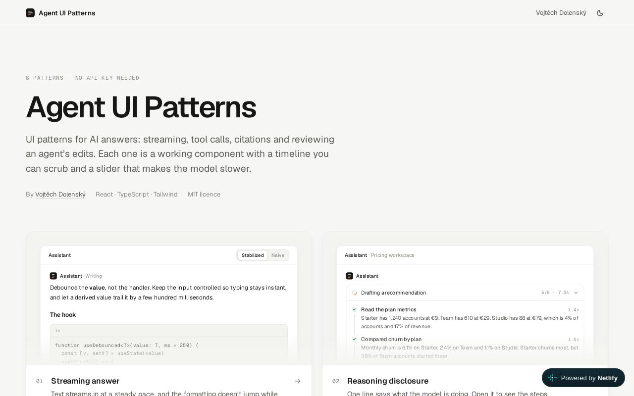 Preview of Agent Ui Patterns
