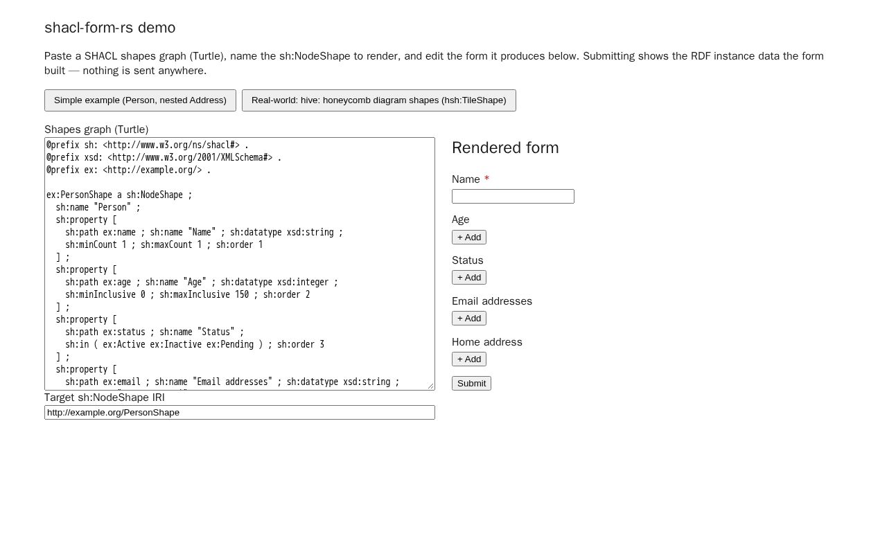 Preview of Shacl Form Rs