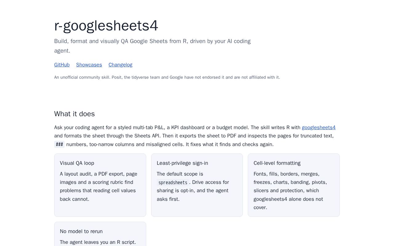 Preview of R Googlesheets4