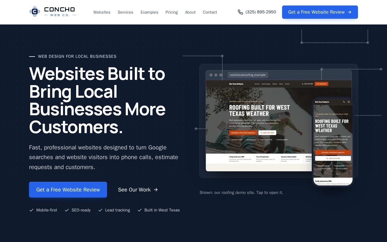Preview of Website Template