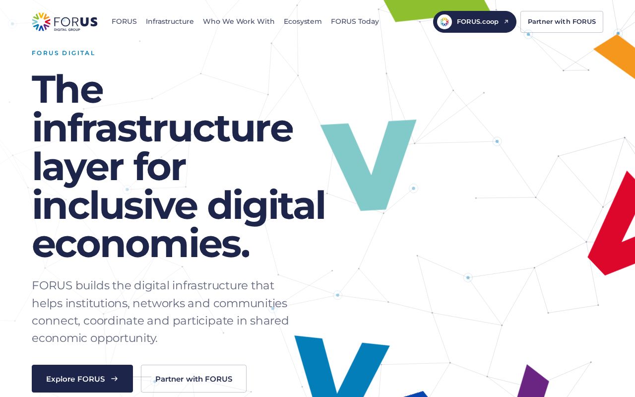 Preview of FORUS Digital corporate website review build (forus.digital)