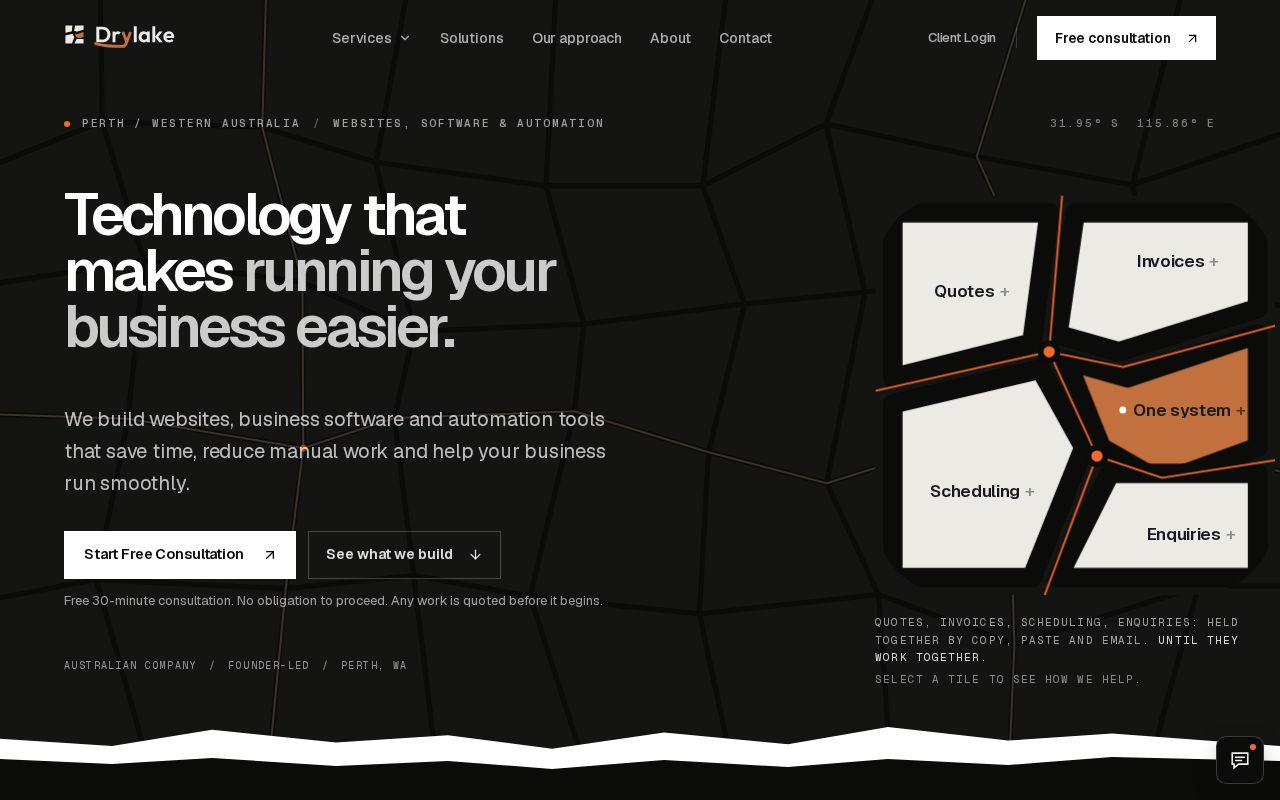 Preview of Drylake Website