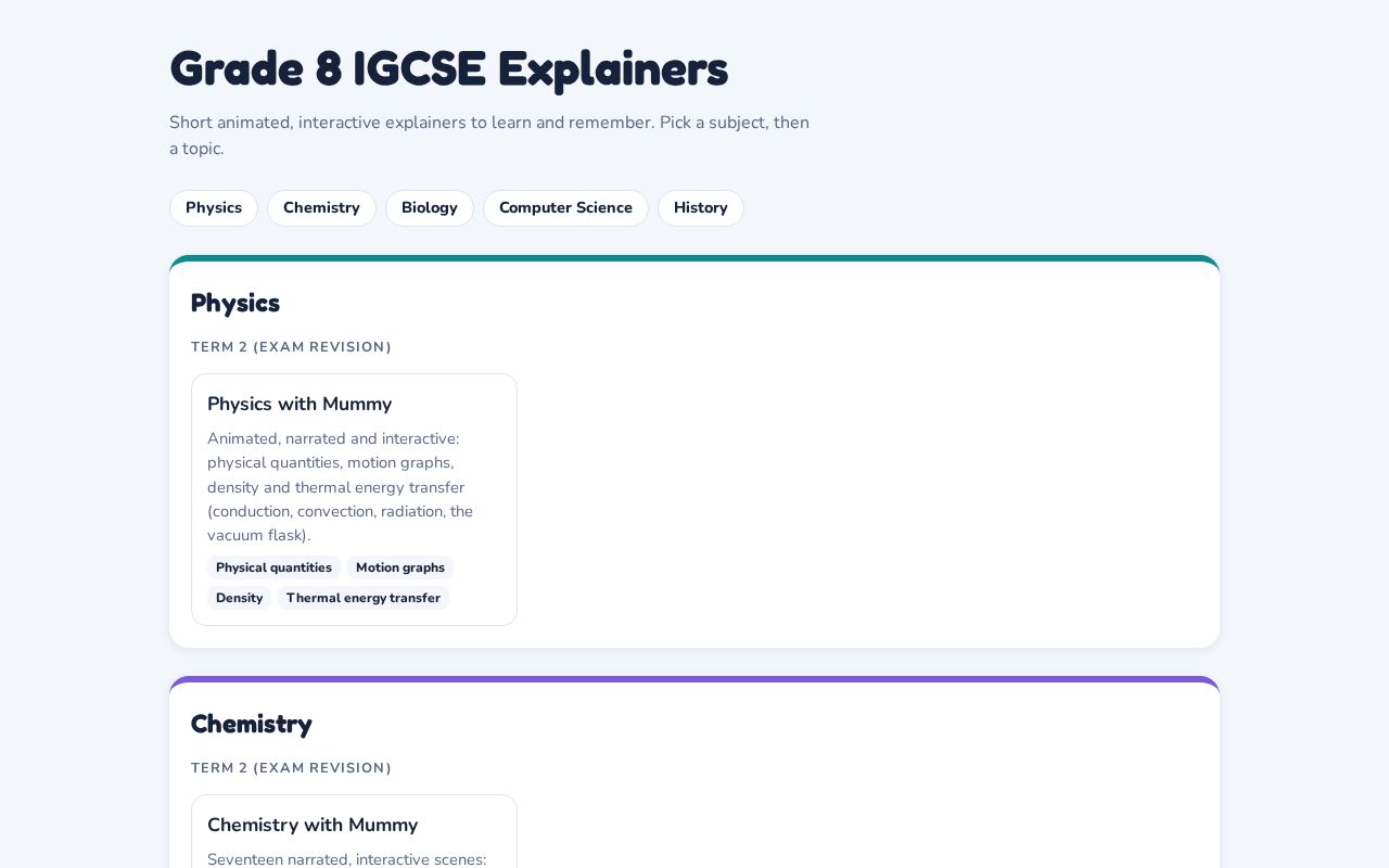 Preview of Igcse Grade8 Explainers