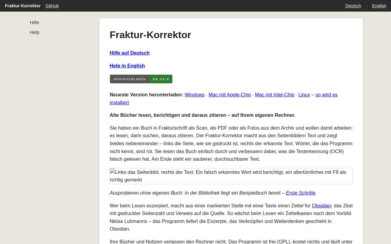 Preview of Fraktur Korrektor
