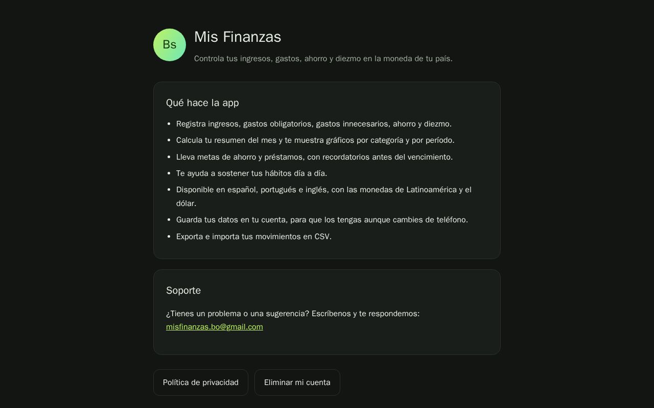 Preview of Misfinanzas