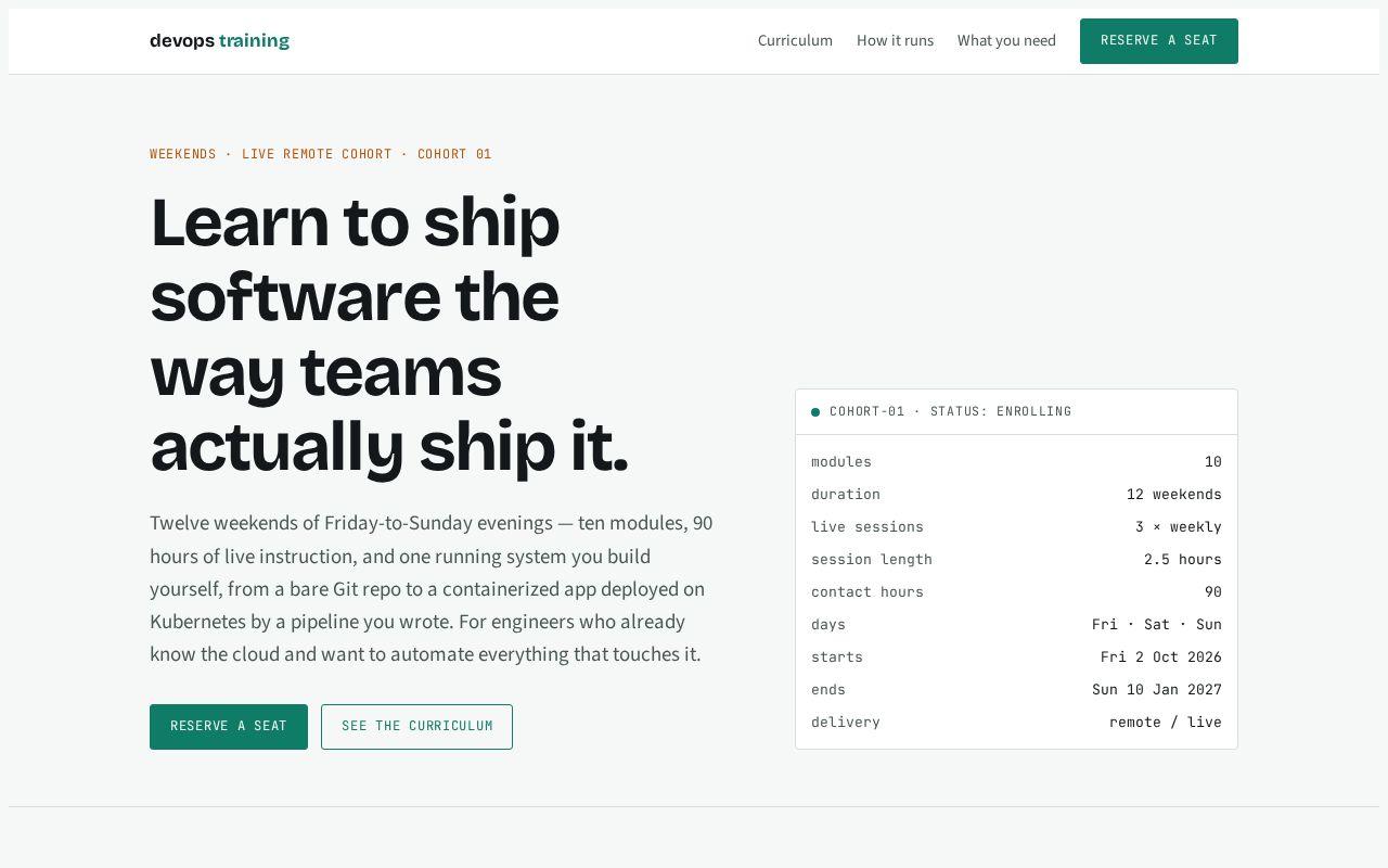 Preview of Repository for DevOps Training and Websites