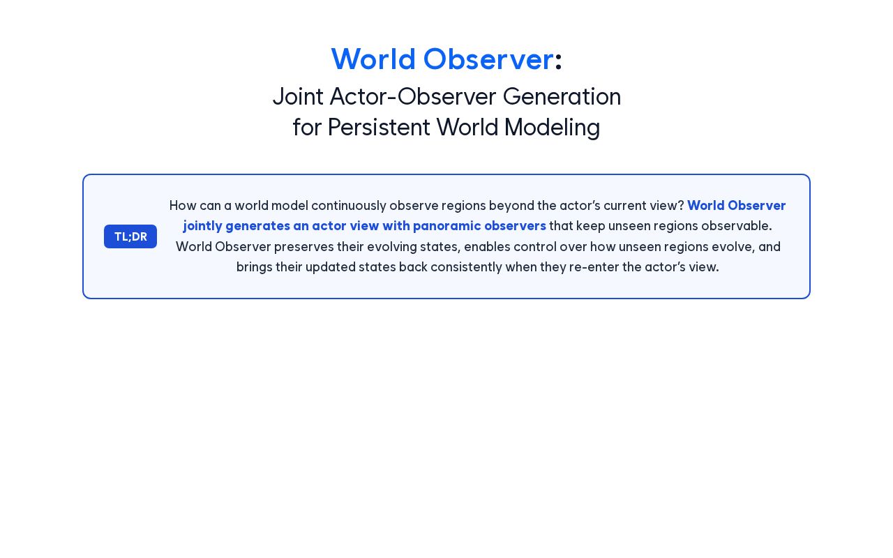 Preview of World Observer