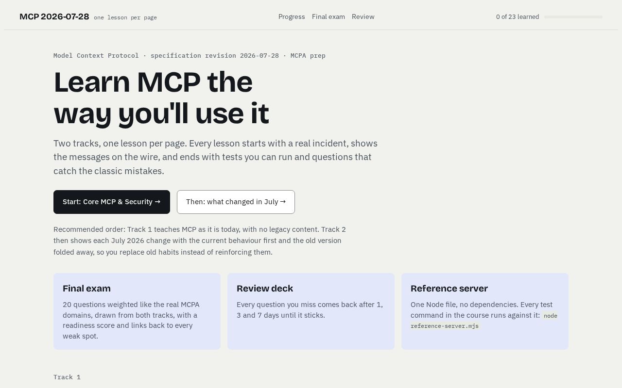 Preview of Mcp 2026 07 28 Walkthrough