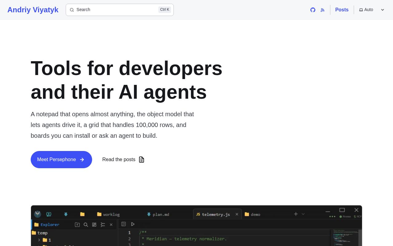 Preview of Persephone: an AI-ready notepad and workspace for Windows
