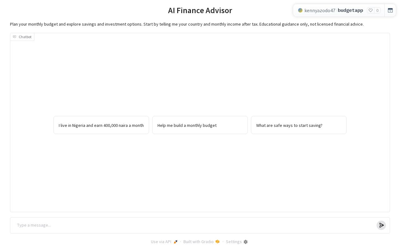 Preview of Budgetapp