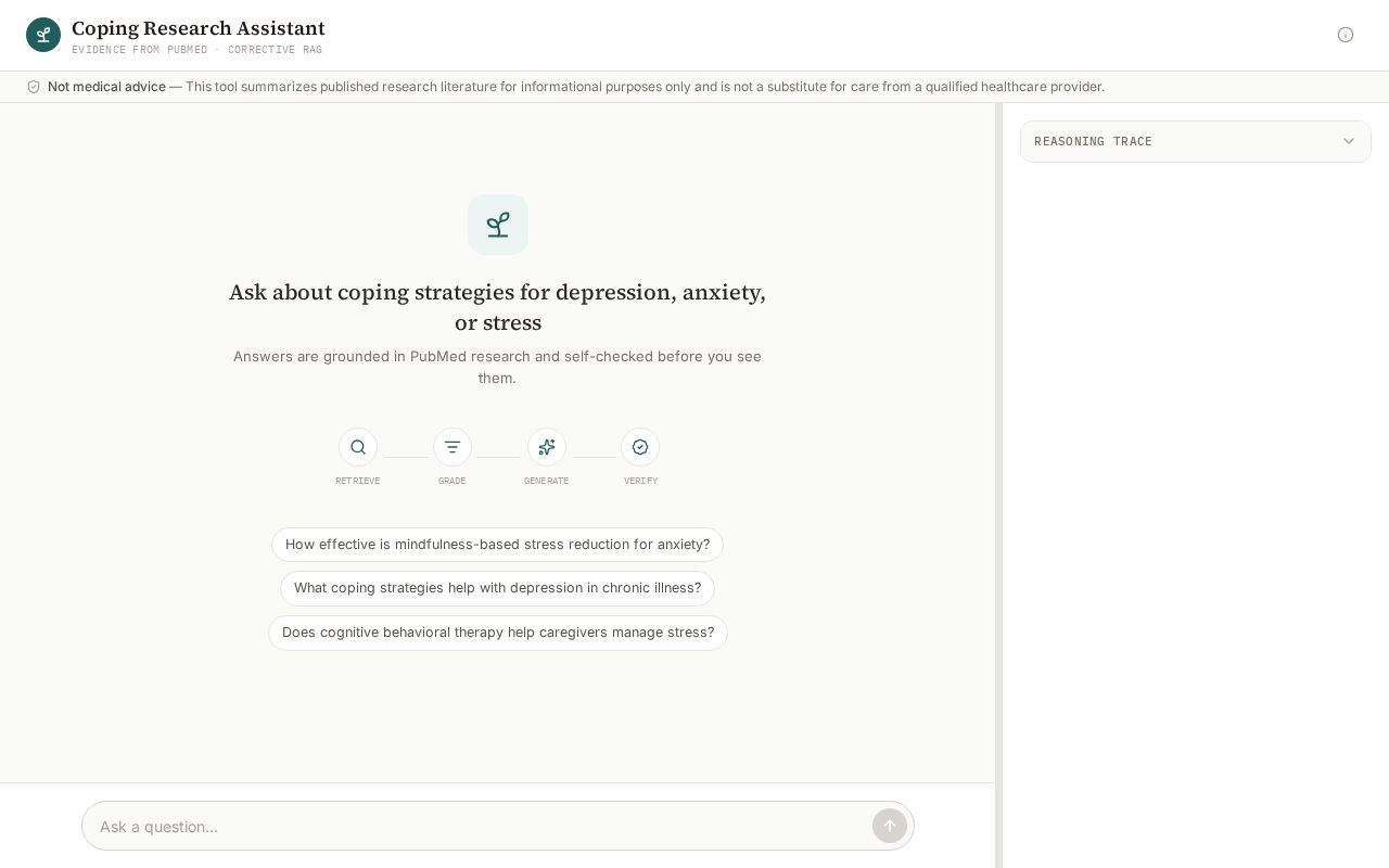 Preview of Pubmed Corrective Rag Agent