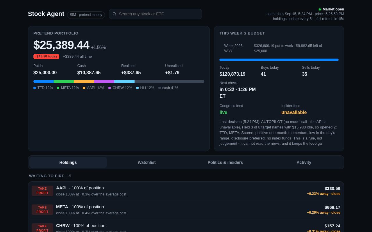 Preview of Stock Agent