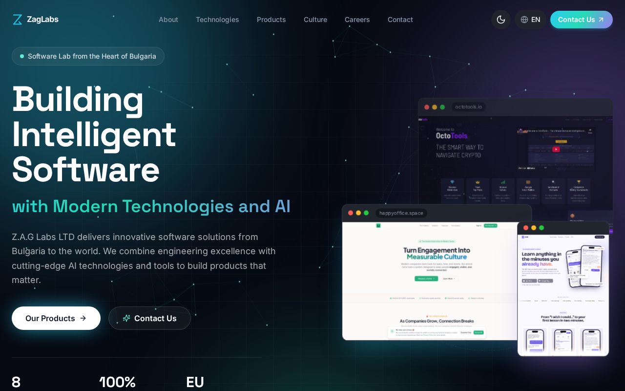 Preview of Zaglabs Website