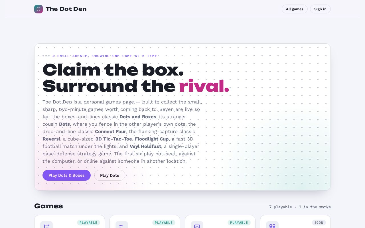 Preview of Dot Den