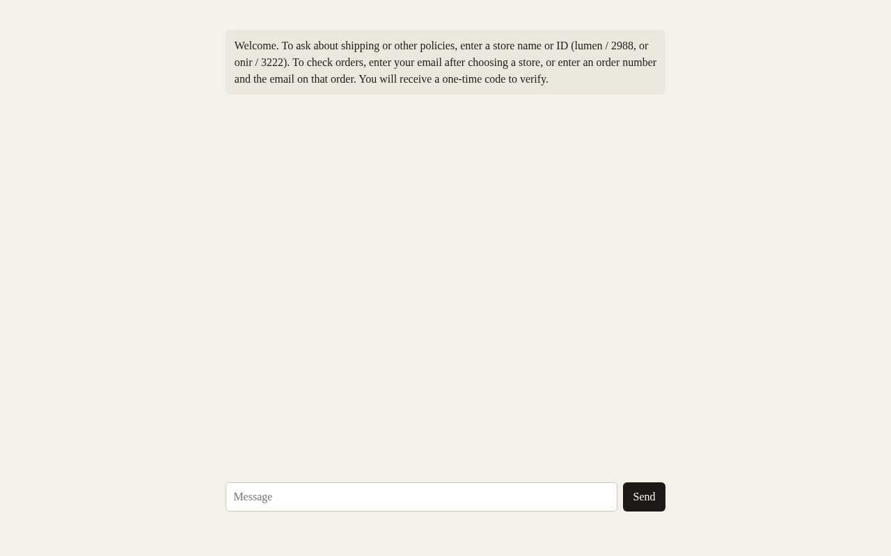 Preview of SvelteKit order-status chat agent for class demo