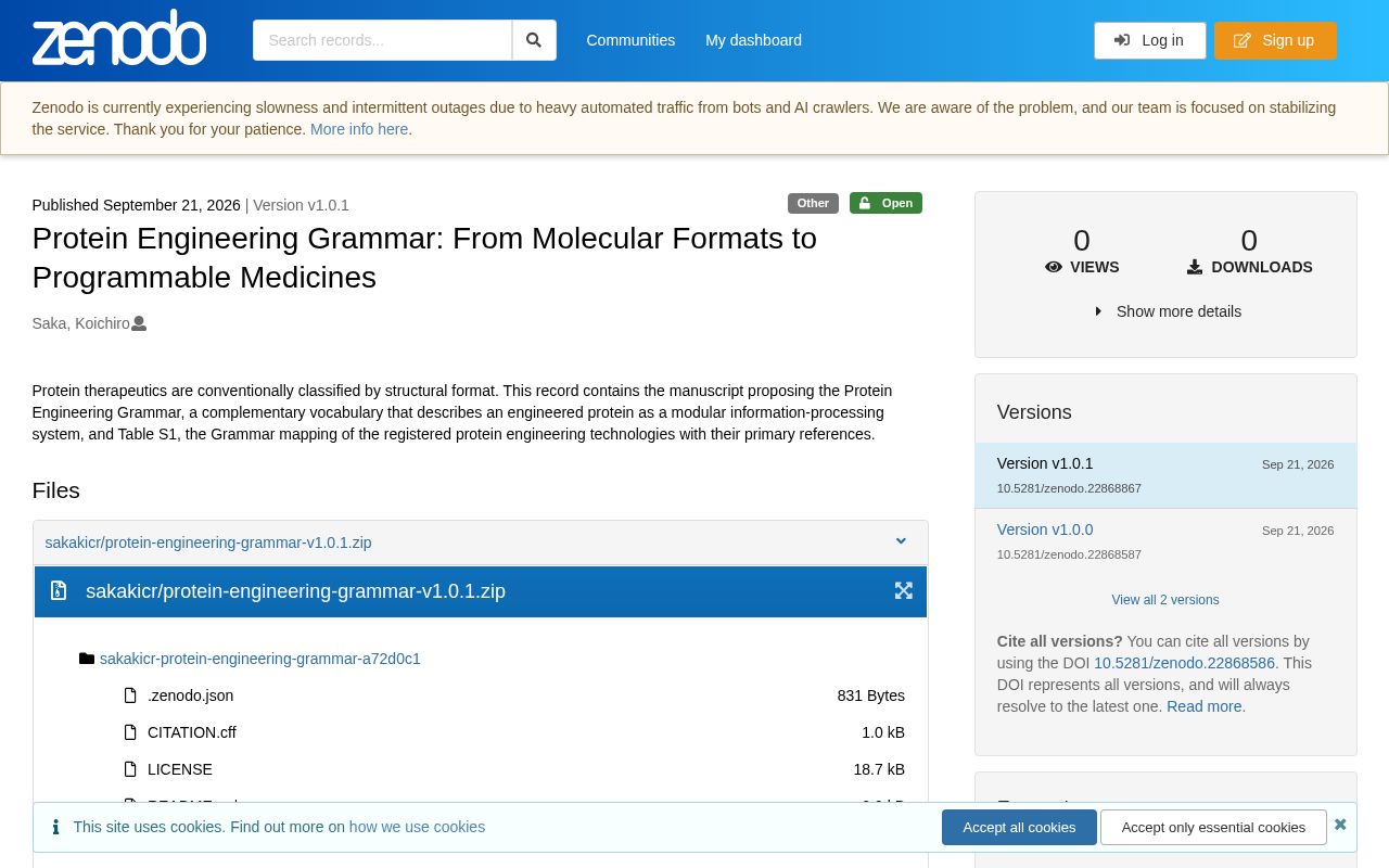 Preview of Protein Engineering Grammar