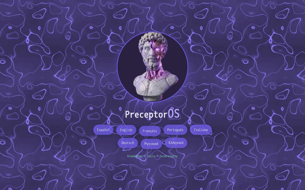 Preview of Public gateway to PreceptorOS. Interactive guides for local-first AI.