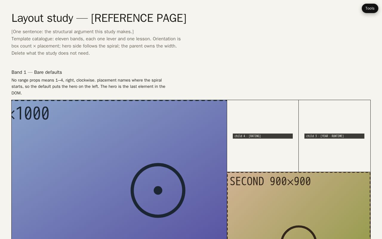 Preview of Golden Grids Study Template